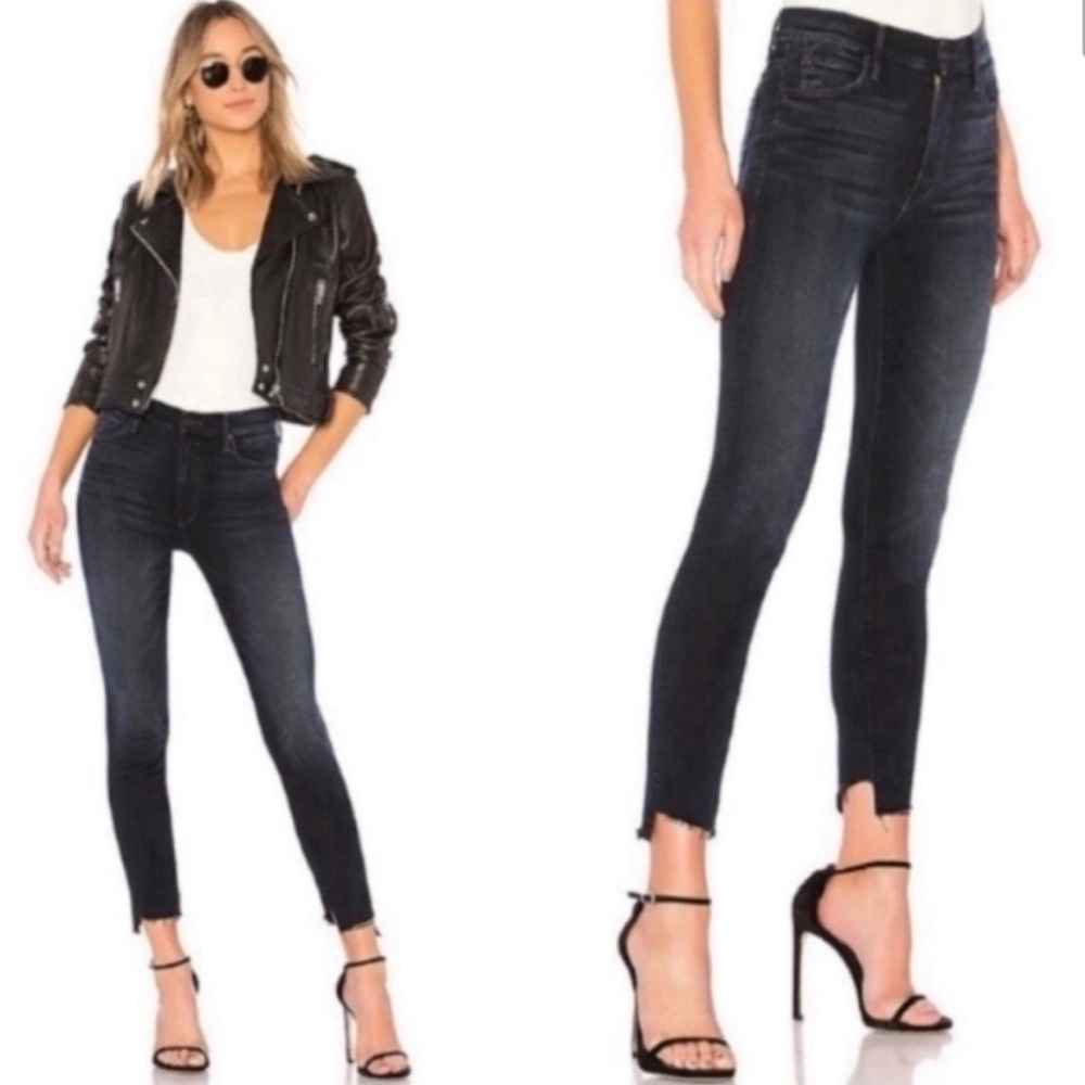 MOTHER The Stunner Zip Two Step Fray Last Call Wash Women's Size 30